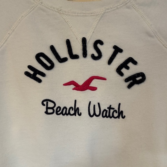 Hollister White Beach Watch Sweatshirt Size Small - Picture 3 of 11